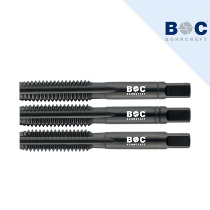 BOHRCRAFT set nareznih svrdla inox sa HSS-Co svrdlima M3 - M12 / 28tlg
