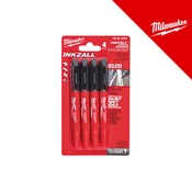 MILWAUKEE MARKER-CRNI TANKI 0,6MM 4KOM
