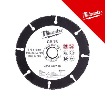 MILWAUKEE PLOČA KARBIDNA CB 76MM