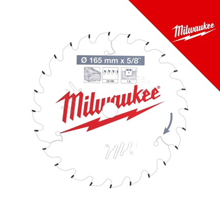 MILWAUKEE PILA CIRKULARNA- DRVO FC 165X15, 87X1, 6X24Z