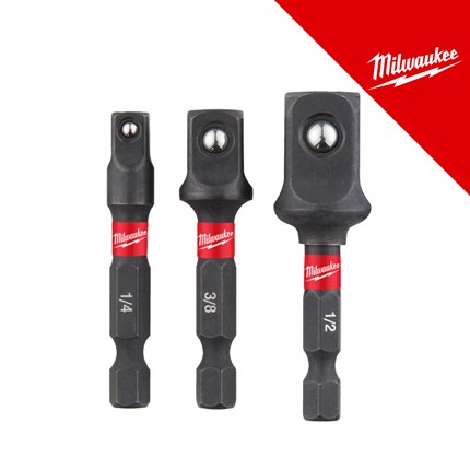 MILWAUKEE adapter SHOCKWAVE set 3 kom 4932479228