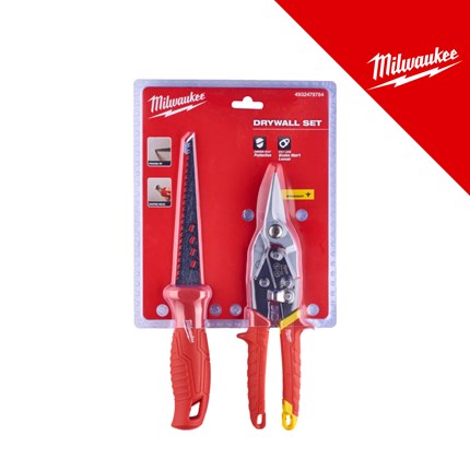 MILWAUKEE  SET ZA SUHU GRADNJU ŠKARE ZA LIM+PILA ZA KNAUF