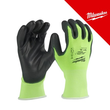 MILWAUKEE RUKAVICE OTPORNE NA REZOVE HI-VIS, RAZINA ZAŠTITE 1 - XL/10