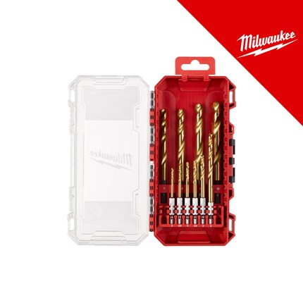 MILWAUKEE SVRDLA ZA METAL 1/4˝ HEX HSS-TIN RED HEX, SET 10 KOM