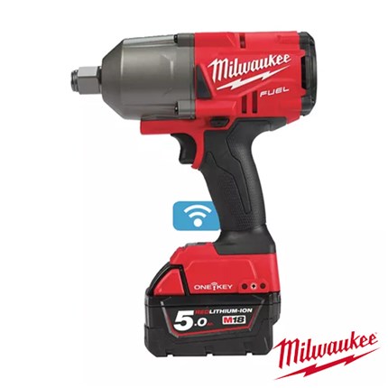 MILWAUKEE 18V AKU UDARNI STEZAČ, 1627 Nm, u X koferu sa 2x5Ah baterijama i sa punjačem (M18ONEFHIWF34-502X - 4933459730)
