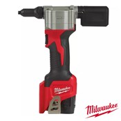 MILWAUKEE 12V AKU ZAKOVIČAR do 4.8mm, u X koferu sa 1x2Ah baterijom i punjačem (M12BPRT-201X - 4933464405)