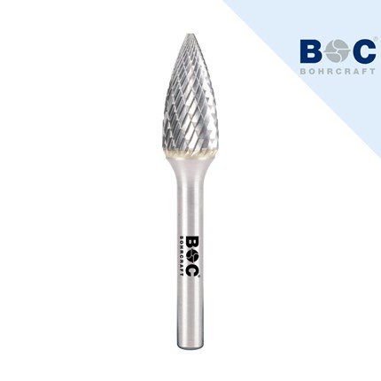 BOHRCRAFT 5130 frezer Forma G špičasti Z3-X 6,0 mm