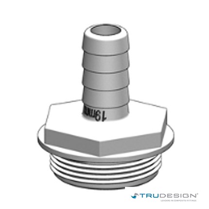 Tail 19mm 1 1/2˝ BSP White