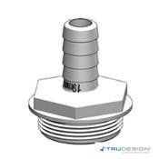Tail 19mm 1 1/2˝ BSP White