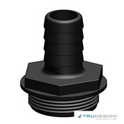 Tail 25mm 1 1/2˝ BSP Black