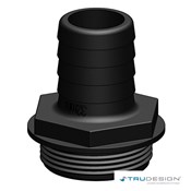 Tail 38mm 1 1/2˝ BSP Black