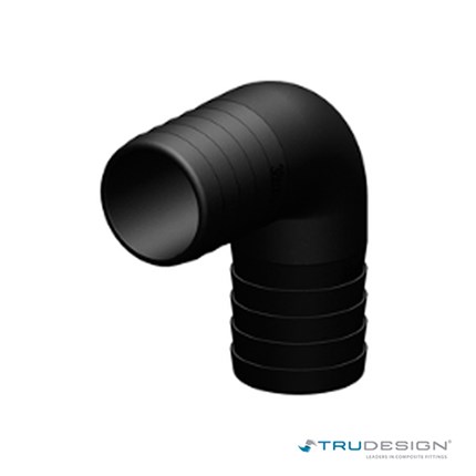 Connector 90° 38mm Black