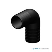 Connector 90° 38mm Black