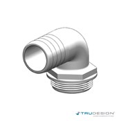 Aquavalve 90° 38mm 1 1/2˝ BSP White