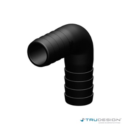 Connector 90° 25mm Black