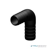 Connector 90° 25mm Black