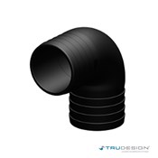 Connector 90° 50mm Black