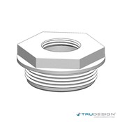 Threaded Vent Plug 3/4˝ BSP 1 1/2˝ BSP White