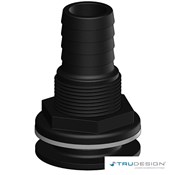 Skin Fitting Tail 50mm 2˝ BSP Black