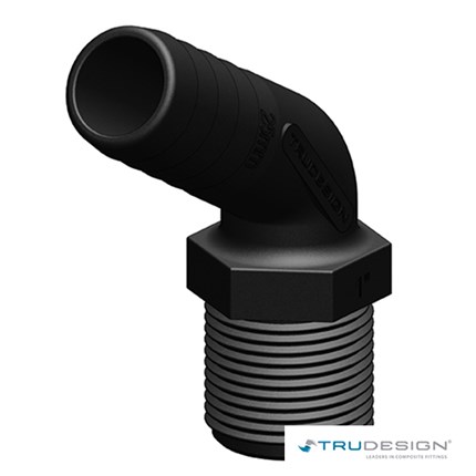 Tail 25mm 1˝ BSP Long Thread 120°