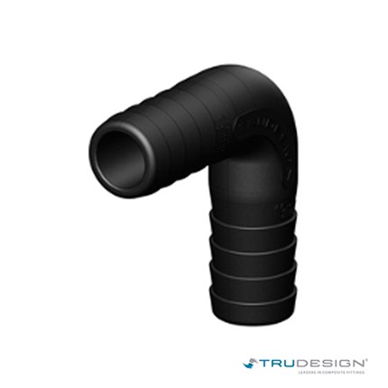 Connector 90° 19mm Black