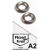 Rozete za upuštene vijke Art.9081 6.0x10 4.8-M5 Nikl kniping