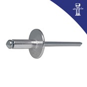 Pop zakovica DIN 7337 4.0x10 Al ŠIROKA T10 [0012000]