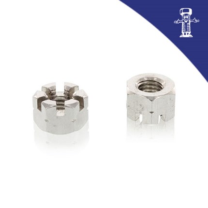 Krunska matica DIN 935 M 6 Zn