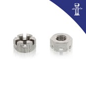 Niska krunska matica DIN 937 M 14x1.5 Zn