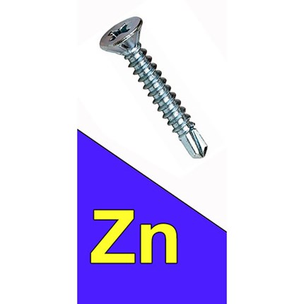 Vijak za lim DIN 7504P 4.8x50 Zn Leptir