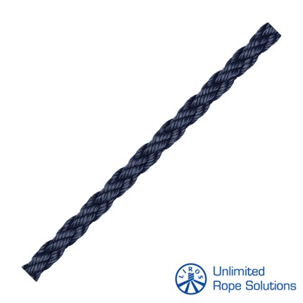 LIROS Mooring  Squareline-PES Konopi  O12mm  Marin plavo