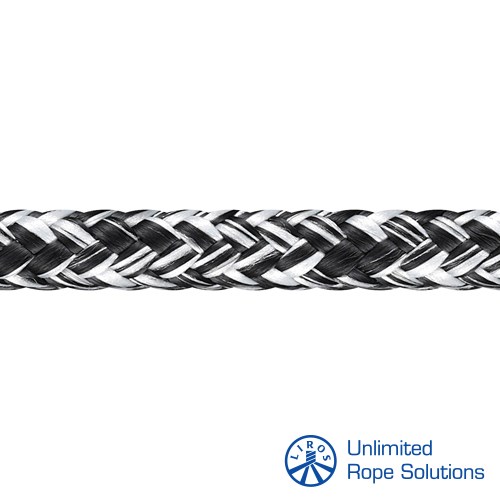 LIROS Dinghy  Magic Pro Dyneema Konopi  O5mm  Bijelo-Crno