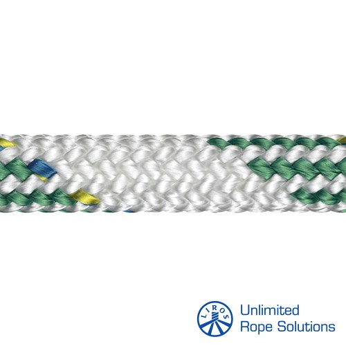 LIROS Performance  Dynamic plus Dyneema Konopi  O10mm  Bijelo-Zeleno