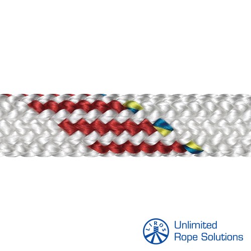 LIROS Performance  Dynamic plus Dyneema Konopi  O8mm  Bijelo-Crveno