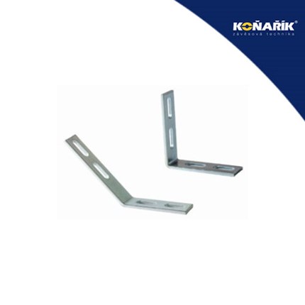 MW 85/85/90, kutnik profila, za šine 27x18 i 28x30 (promjer provrta 25x8,5mm, 4x)