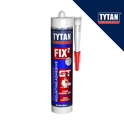 TYTAN PROFESSIONAL FIX 2 GT brzo i snažno montažno ljepilo brtvilo bijelo  pak=290 ml